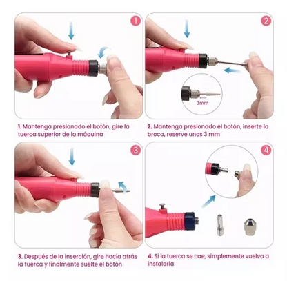 Kit Pulidor de Uñas Eléctrico