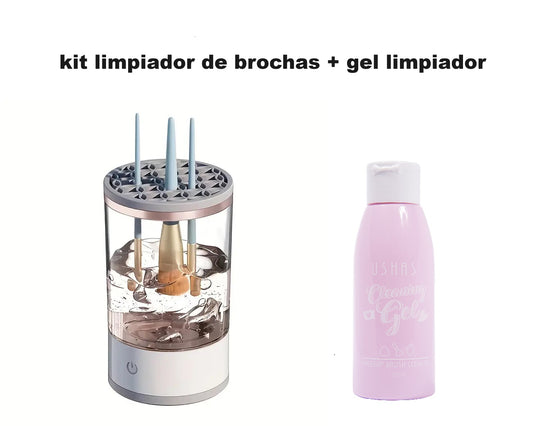 Kit Limpiador de Brochas de Maquillaje + Gel