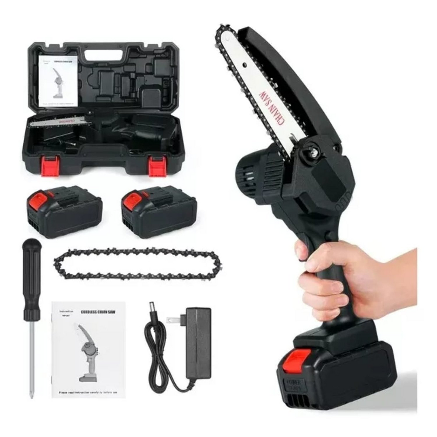 Kit Mini Sierra Inalámbrica 48v + 2 Baterías